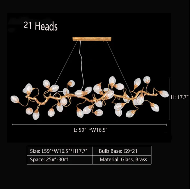 Modern Art Extra Large Branch Style Chandelier with Clear Bubble Glass Eggs for Dining Room and Living Room - Emopurevibe