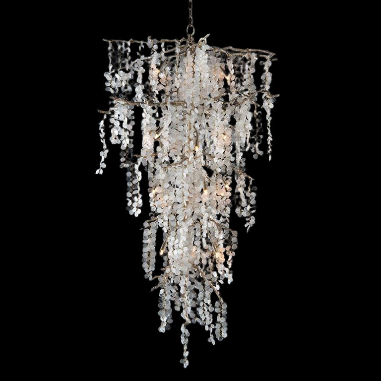 SHIRO BRANCH DRAMATIC GLASS CLUSTER CHANDELIER 56"H - Emopurevibe