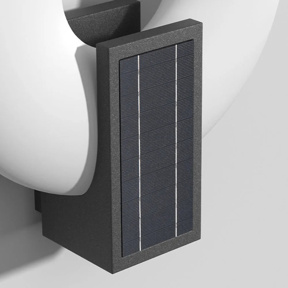 Modern Outdoor Wall Lamp - Black Metal Frame