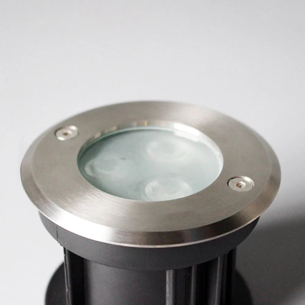 Outdoor Ground Lights - Black Metal
