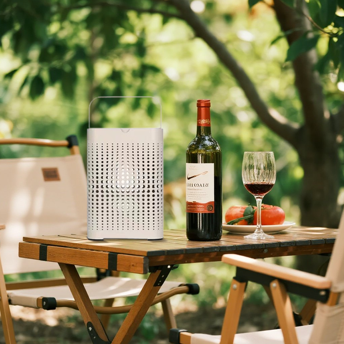 Modern Cylindrical Outdoor Floor Lamp