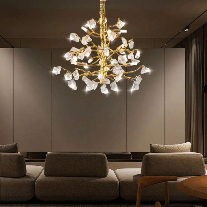 Amos Glass Branch Chandelier - Emopurevibe