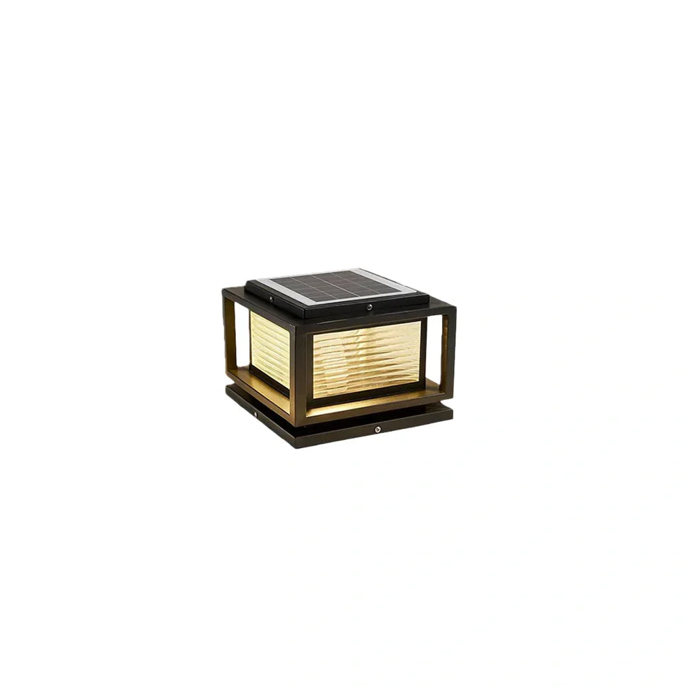 Modern LED Outdoor Pillar Lights - Black