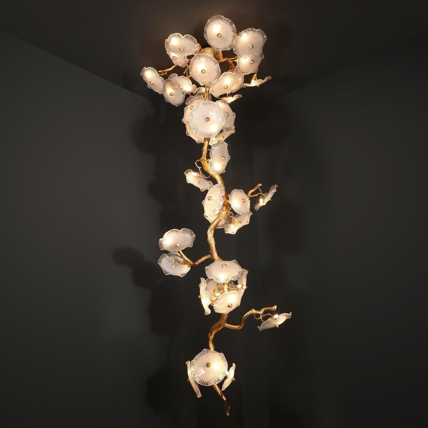 Modern Luxury Branch Chandelier For Staircase - Emopurevibe