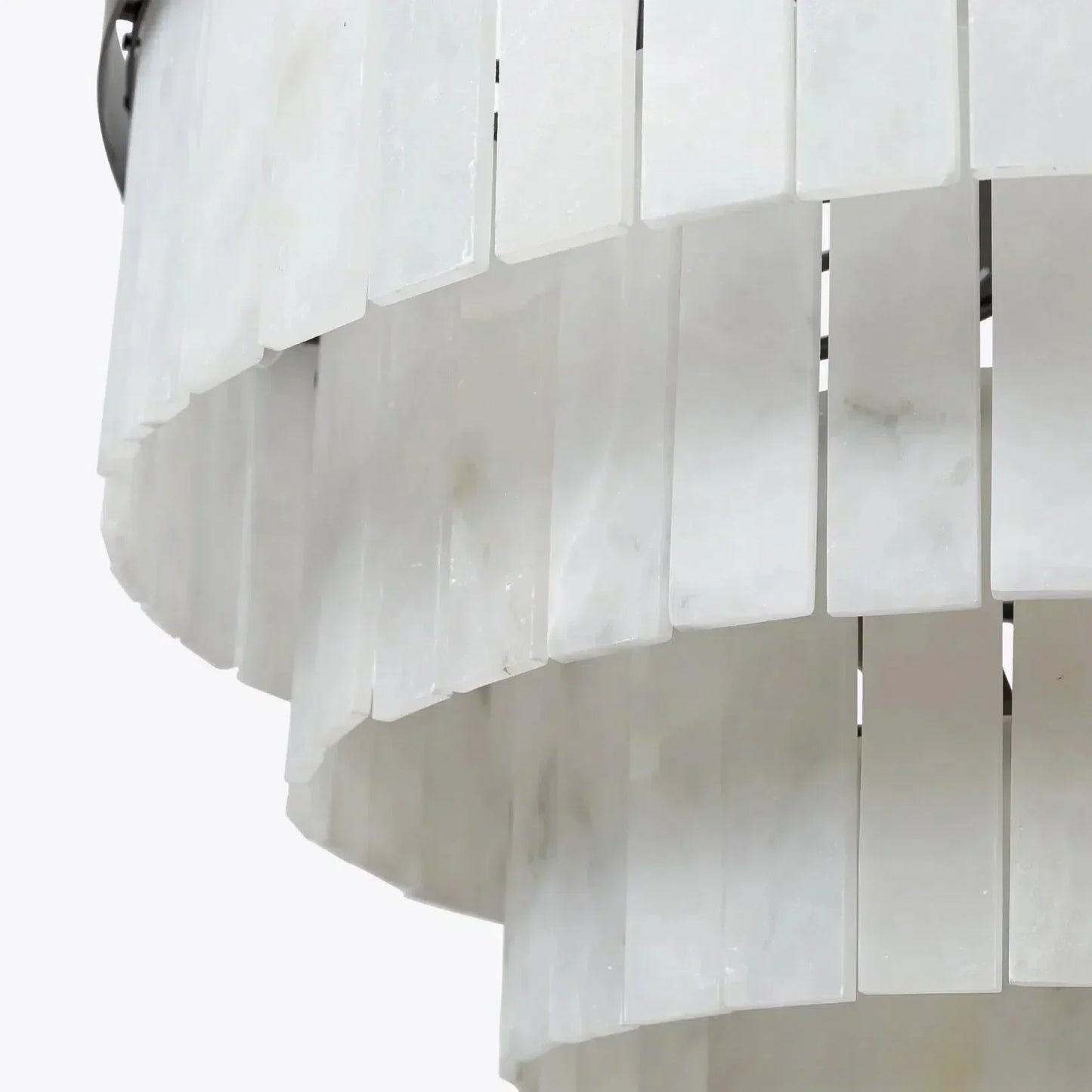 Modern Alabaster Tiered Chandelier - Emopurevibe