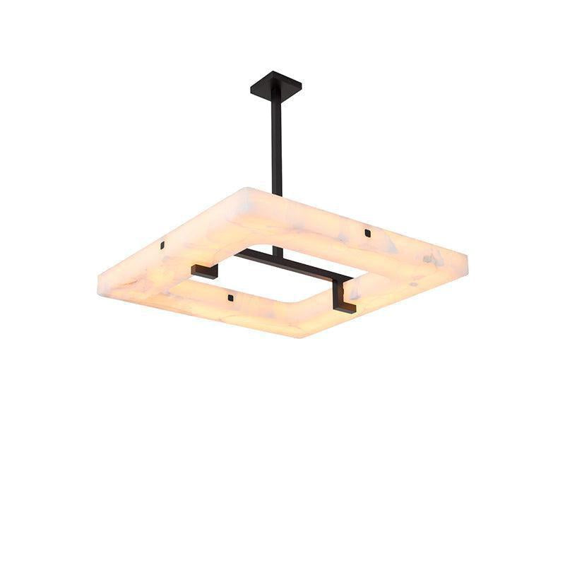 Glacera Square Alabaster Chandelier - Emopurevibe