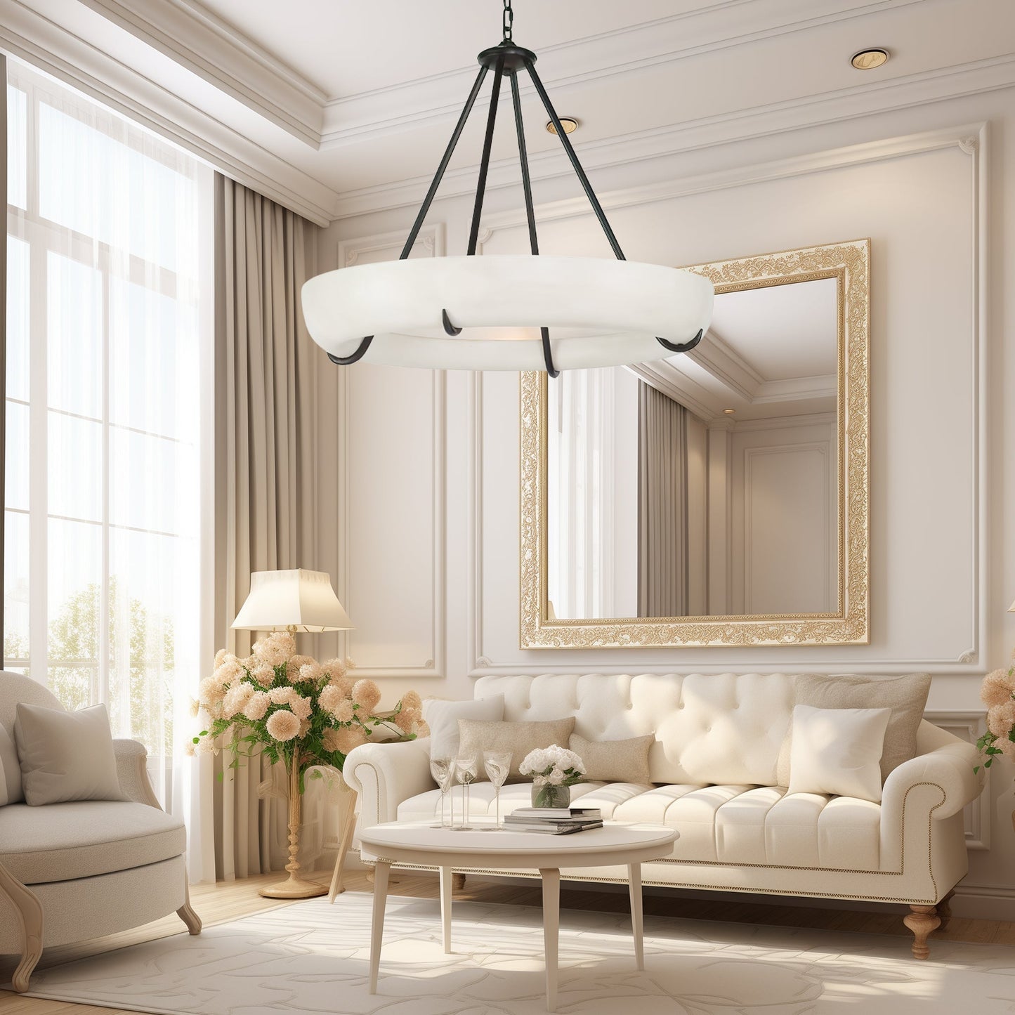 Orion Alabaster Chandelier - Emopurevibe