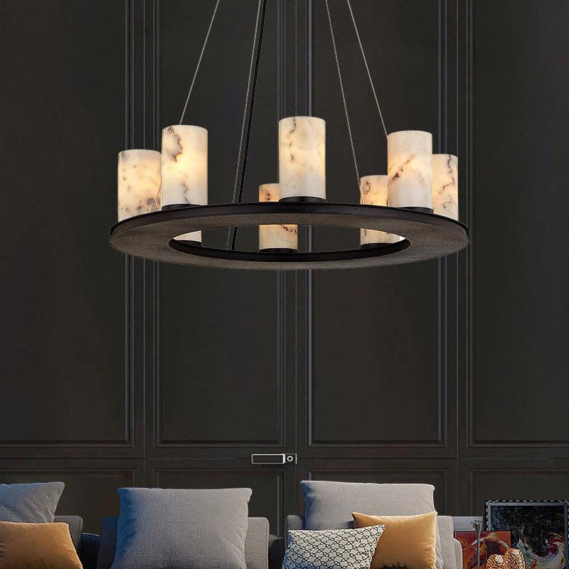 Alabaster Chandelier for Dining Table - Yovalighting