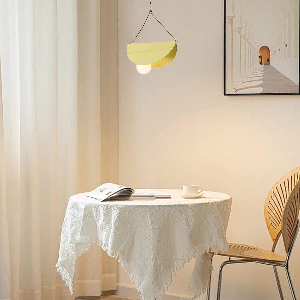 Designer 7-Color Pendant Light - Metal & Glass Uneven Cluster