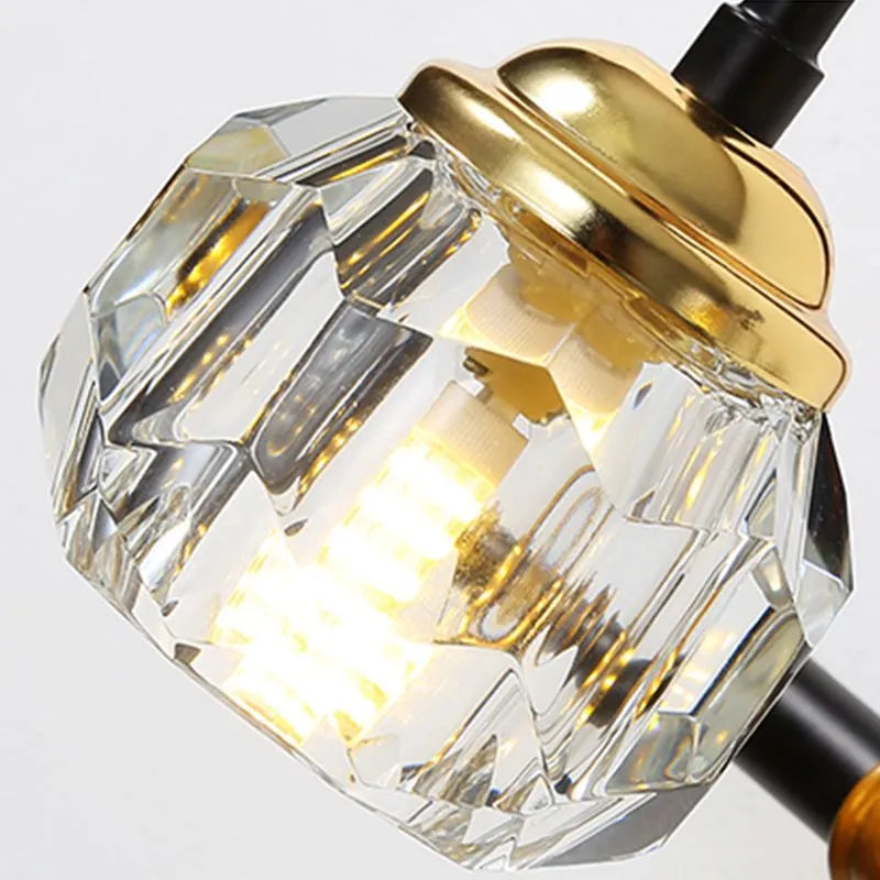 Vintage Crystal Globe LED Vanity Light