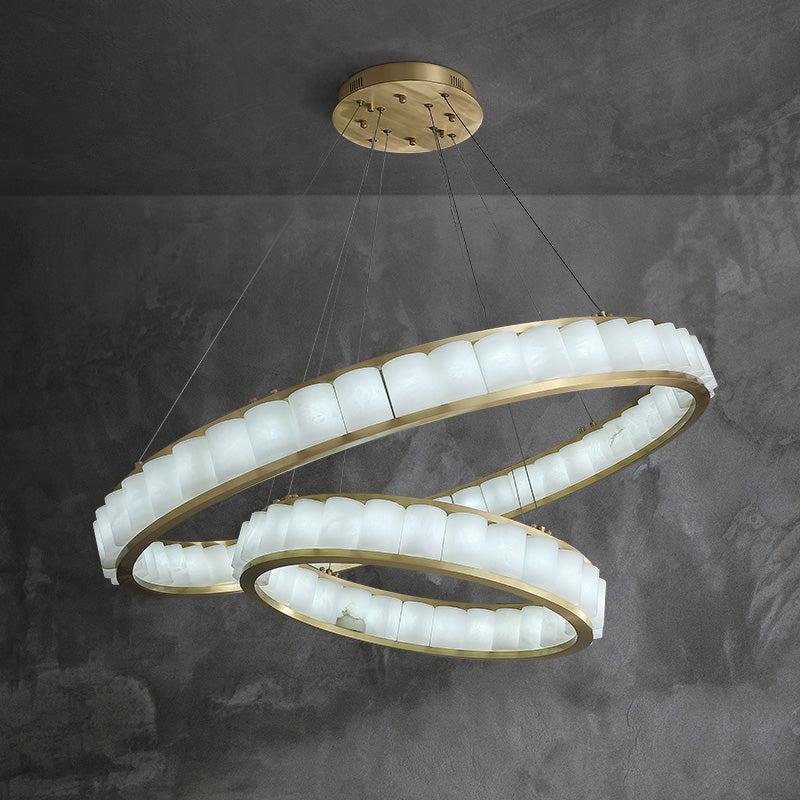 Alabaster Circle Round Pendant rbrights