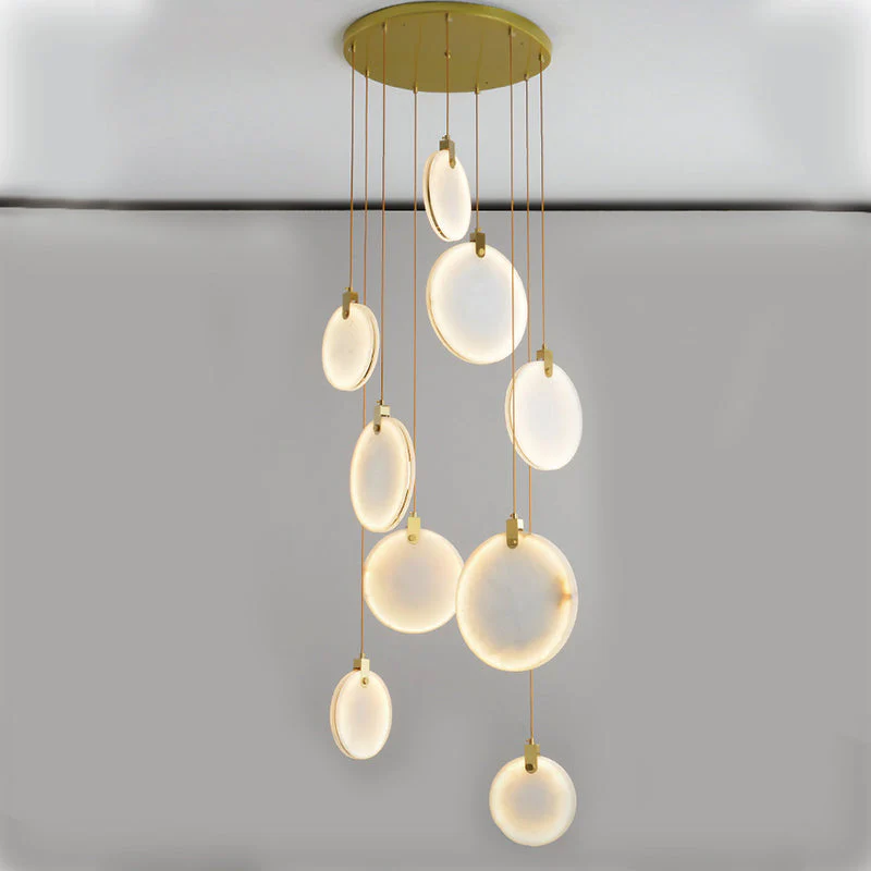 Alabaster Cuboid Dining Room Chandelier,Dining Room Chandelie-chandelier-Emopurevibe-9-Lights 20"-Emopurevibe