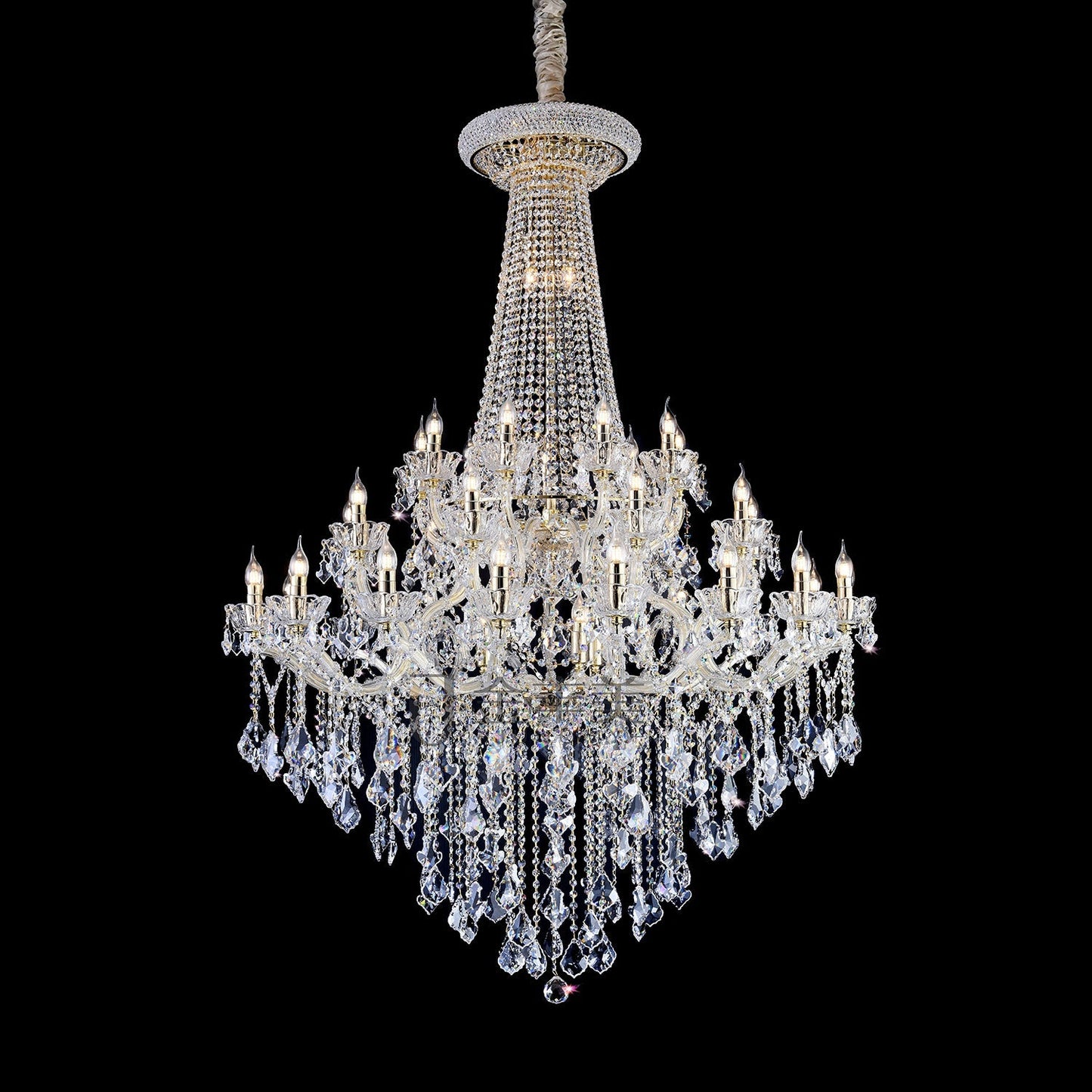 crystal lighting-extra large/oversized/huge foyer canMLe branch crystal chandelier staircase ,hallway,coffee shop/restaurant chandelier clear crystal