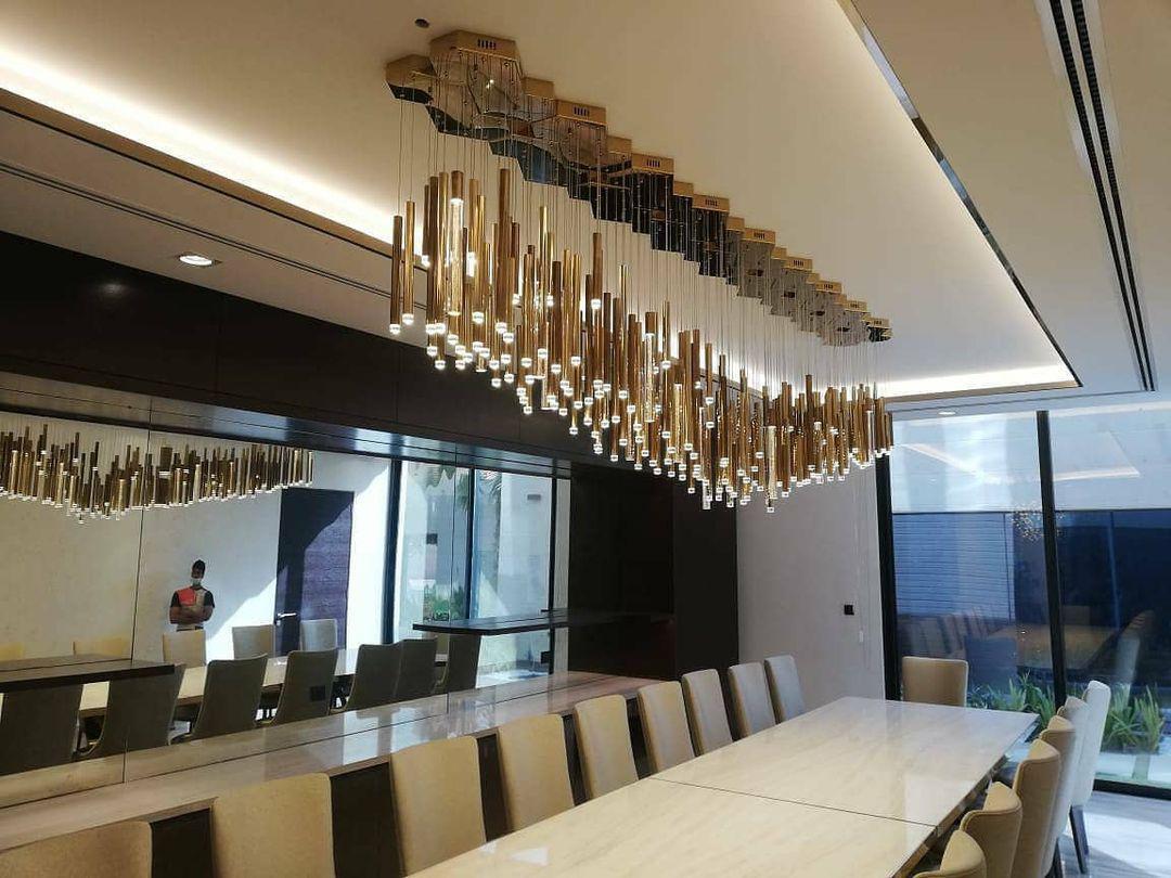Bellini Rectangular Tubular Pendant Light Chandelier - Emopurevibe