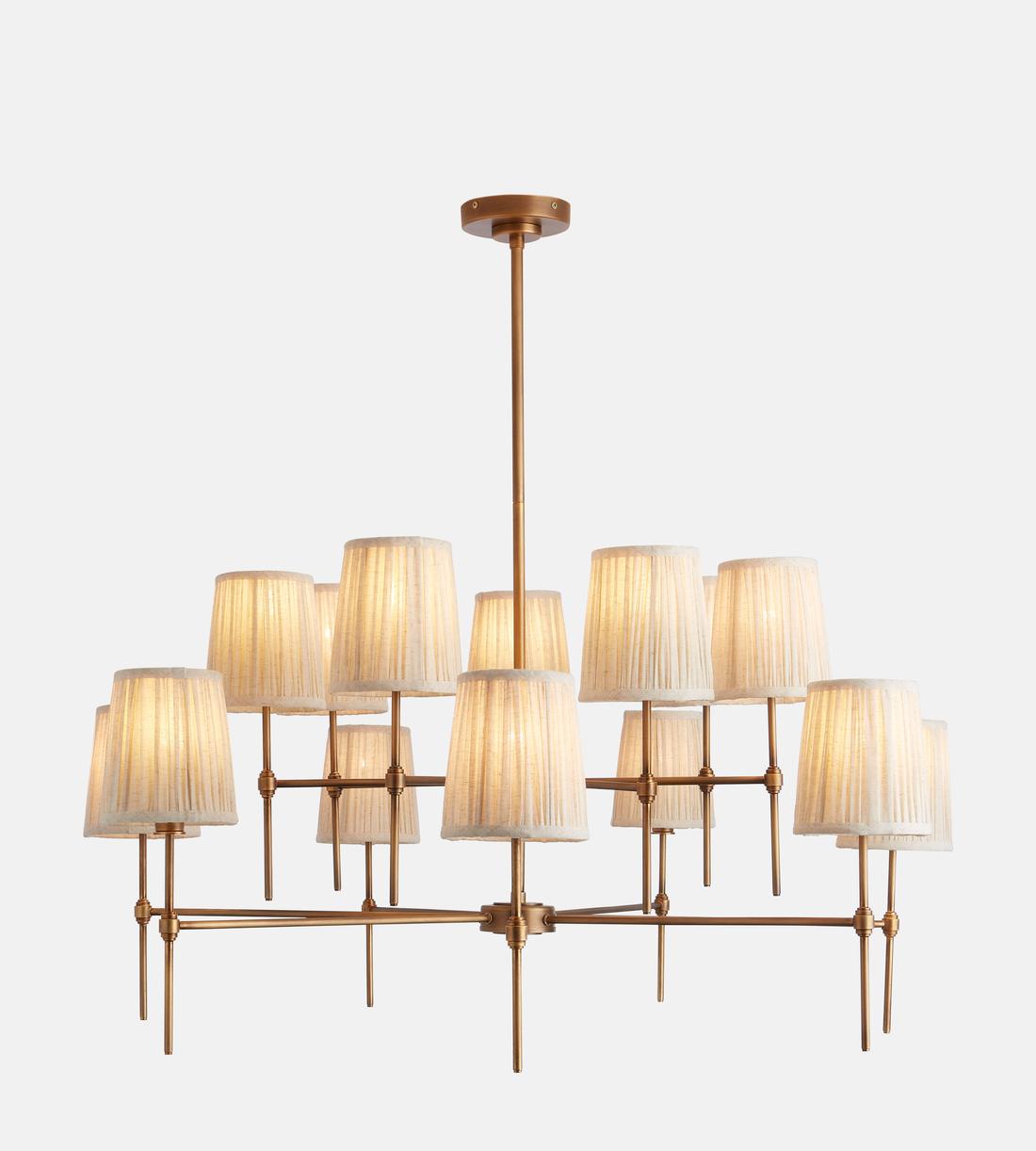 Isobella Chandelier, Antiqued Brass, Large - Emopurevibe