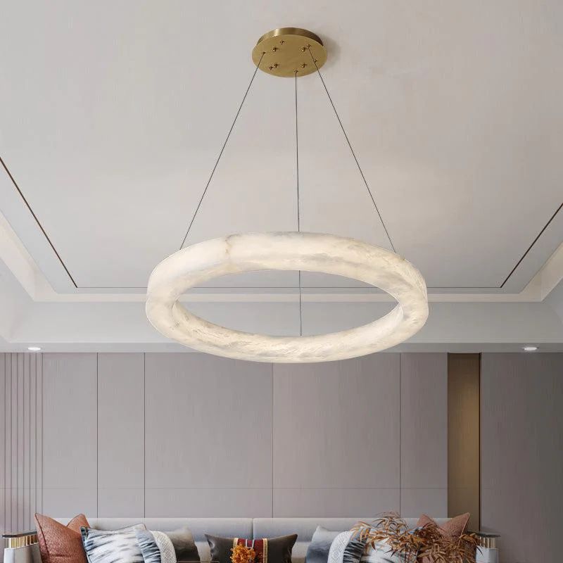 Alabaster Round Pendant rbrights