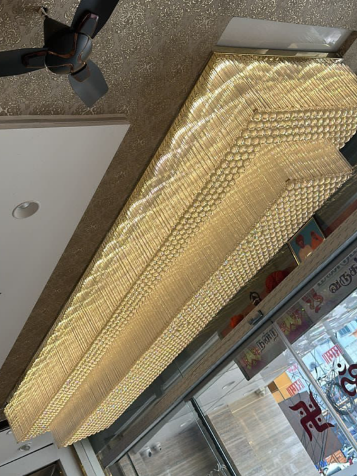 Modern Extra 2/3 Tiered Flush Mount Crystal Chandelier for Large Area-Chandeliers-Emopurevibe-2 Layer / L39.4"*W23.6"*H15.7"-Chrome-Warm Light-Emopurevibe