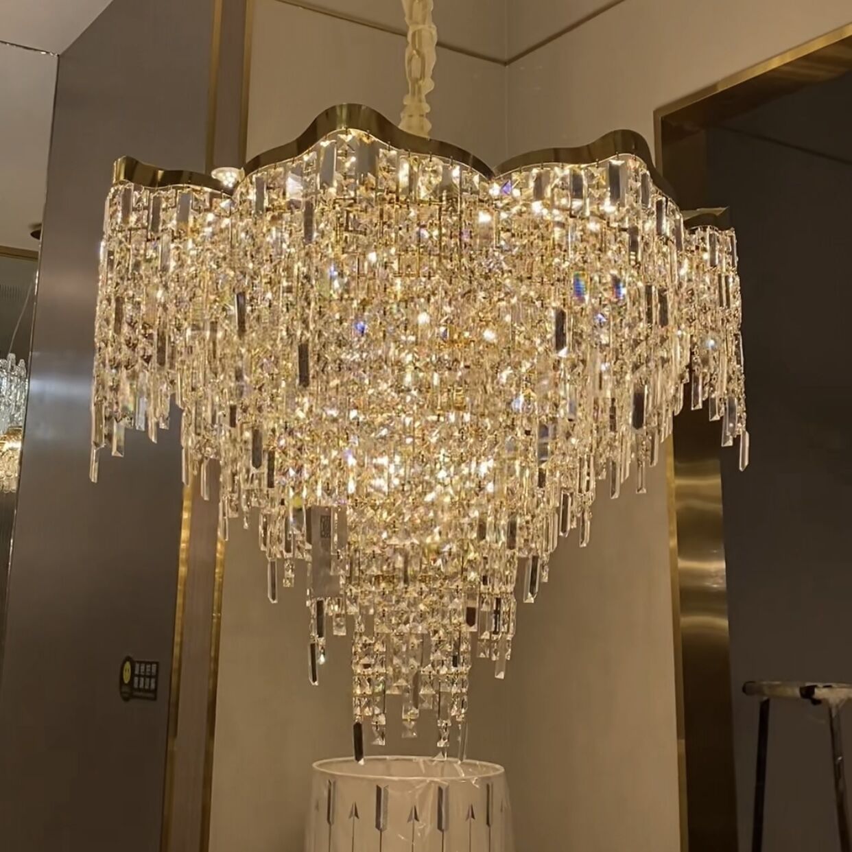 New Arrival Crystal Chandelier For Living Room/Bedroom-Chandeliers-Emopurevibe-D23.6" *H18.9"/16.2kg-Warm Light-Emopurevibe
