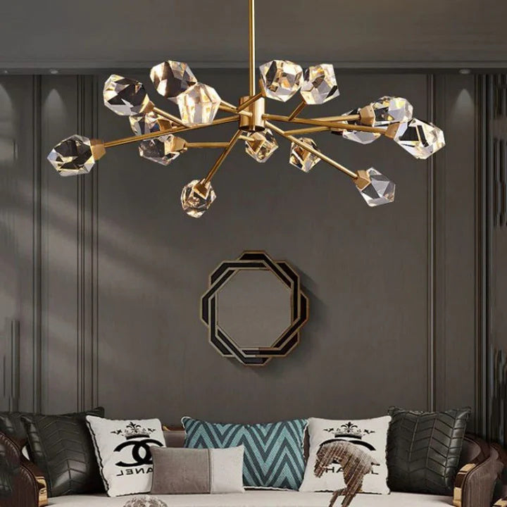 Prism Crystal Modern Chandelier-Emopurevibe-29D"-Emopurevibe